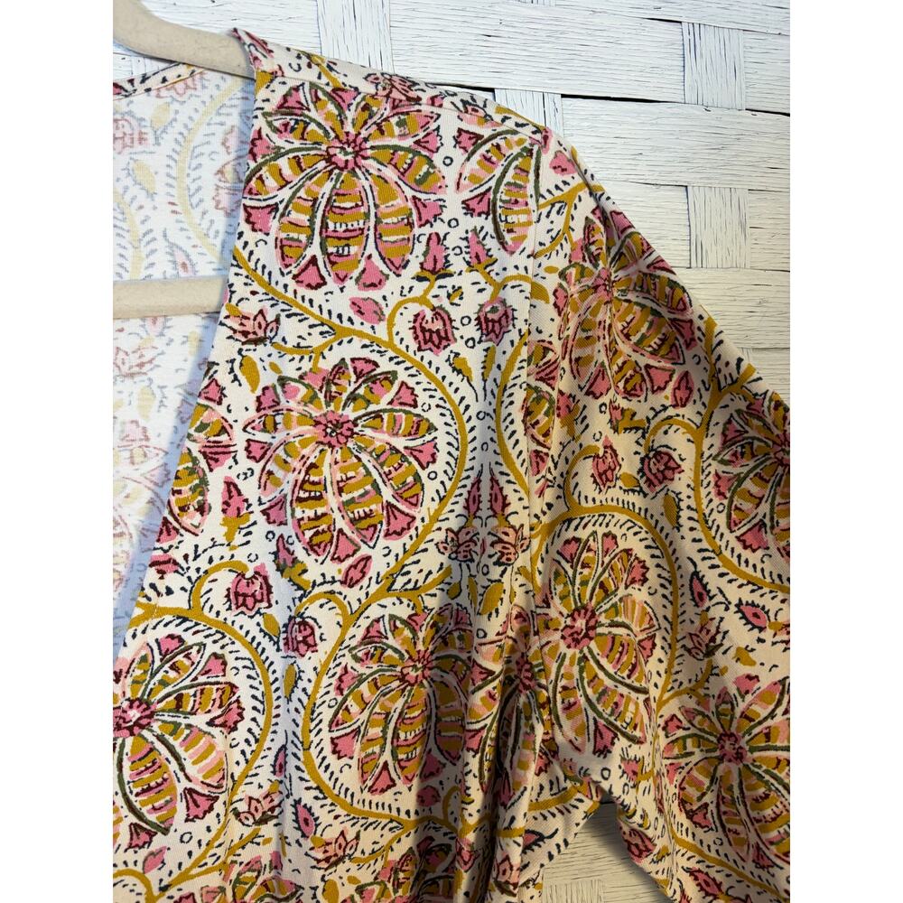 Spartina 449 womens wrap dress paisley floral faux V-neckline feminine soft - Picture 4 of 14